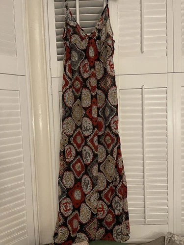 Maxi abito con stampa logo Chanel taglia 48 raro da trovare ottimo anche taglia
