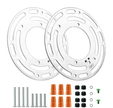 2 Pack Universal Light Fixture Mounting Bracket, 4 Inches Diameter Black 1