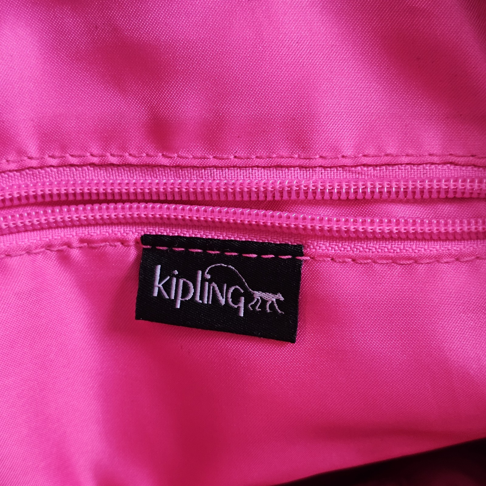 Kipling Mini Backpack Black Pockets - image 6