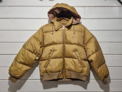 Vintage NAF NAF 90's Puffer Jacket/ Coat Men's Gold Size M 158