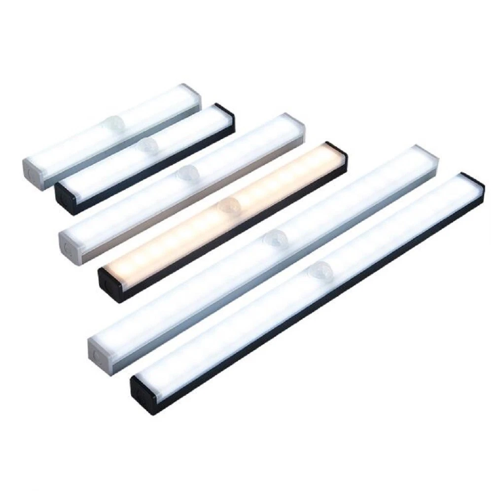 Lámpara LED empotrada lámpara de cocina luz de armario luz nocturna con detector de movimiento PIR