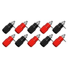 and Practical 10PCS Red and Black Banana Sockets for Electronic Test Equipment