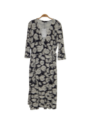 Weekend MaxMara, Wickelkleid, DORIA Größe: XL, Blau/Weiß/Mehrfarbig Blumen NEU