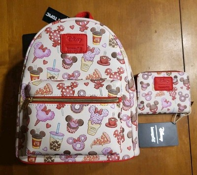 Loungefly Disney Mickey & Minnie Valentine's Treats Mini Backpack & Wallet