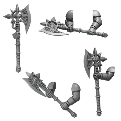 Kitbash Bits - Two handed Axes CL - GreyTide Studio