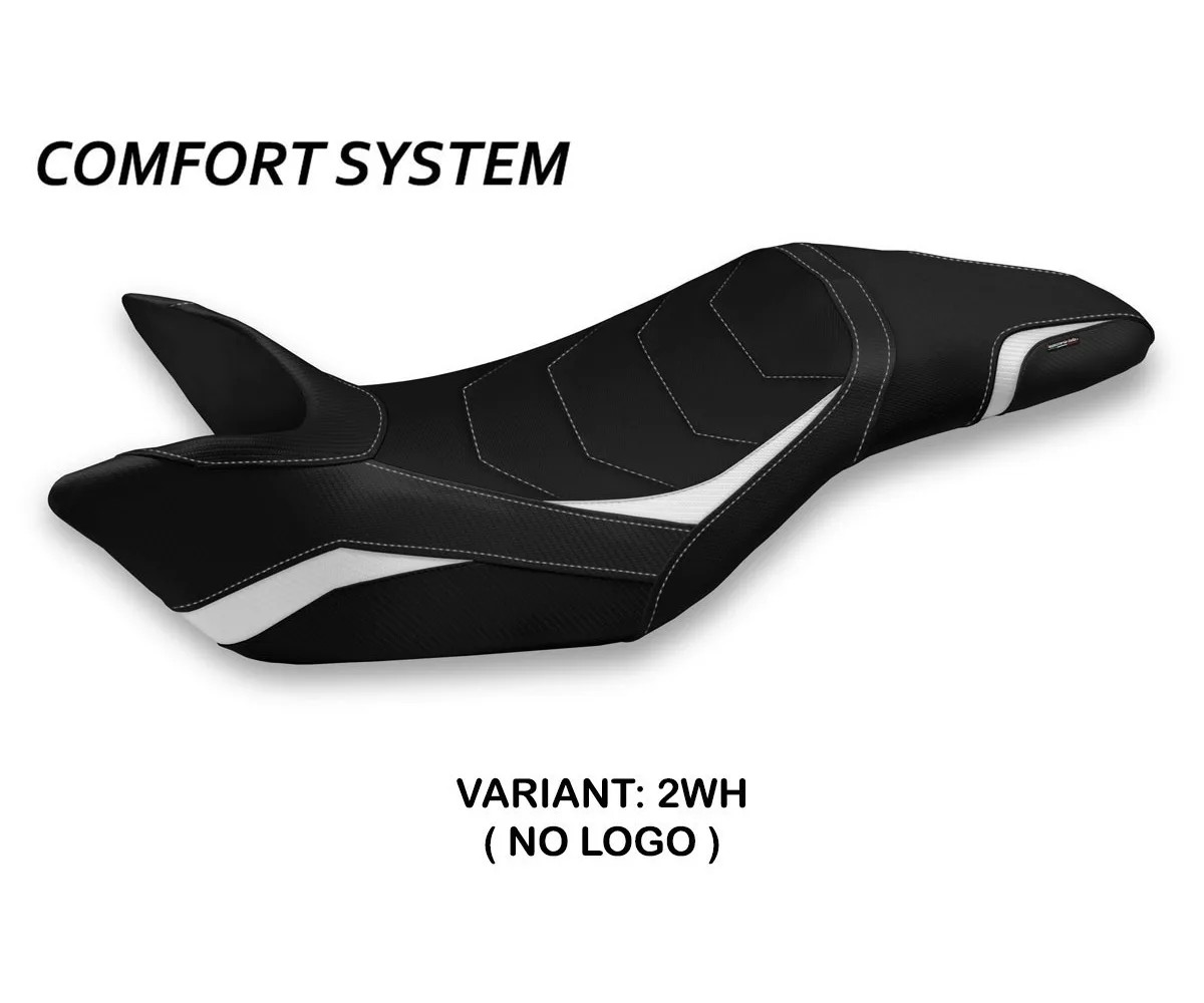 Seat cover Ghibellina 1 Comfort Sys White TPZ TRIUMPH SPEED TRIPLE 2011 2015 15i