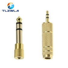 TRS Stereo Audio Headphone Adapter 6.35mm 1/4" Male to 3.5mm 1/8" Female Jack