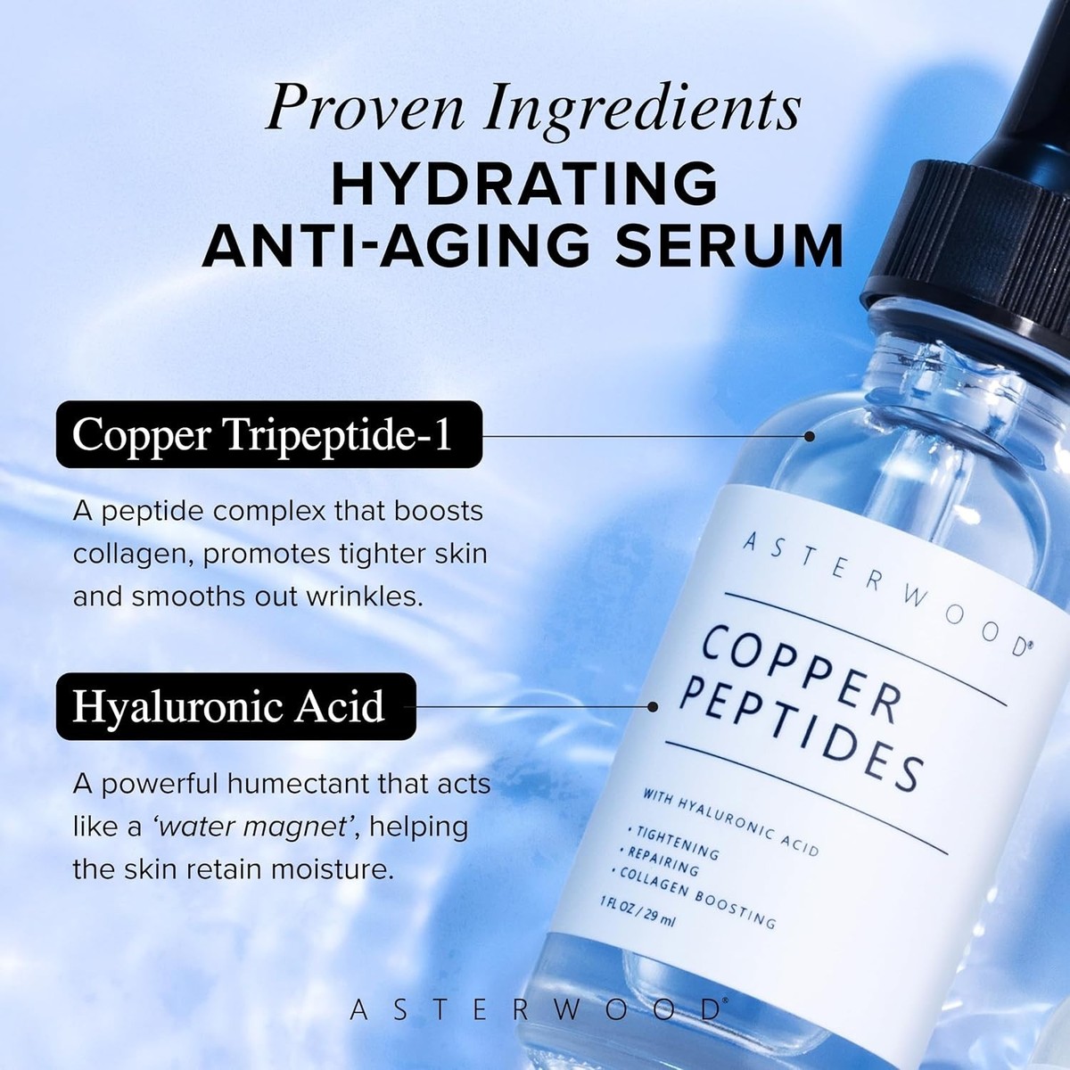 topical ghk cu looksmax.org Asterwood GHK-Cu Peptides Serum for Face Hyaluronic Acid, LOOKSMAXING MUST  HAVE!