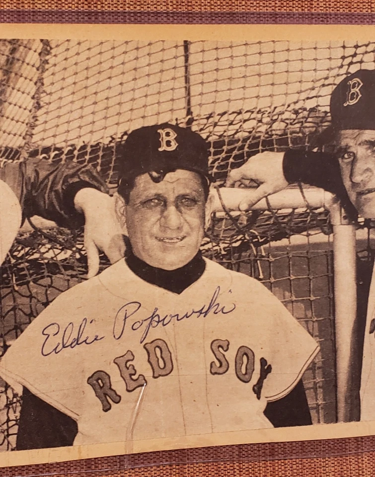 Bobby Doerr Dick Williams Popowski 4x Auto Red Sox Baseball 5x10 Photo JSA HOF - Image 3 of 4