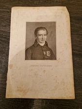 Gravure Ancienne, 19 Ème S, Joseph NAPOLÉON 
