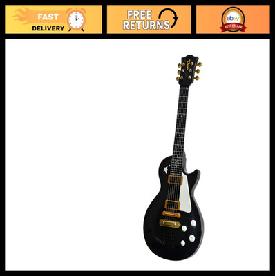 Kids Electric Guitar 22'' with Real Metal Strings - Black Rock Guitar for Ages 4+