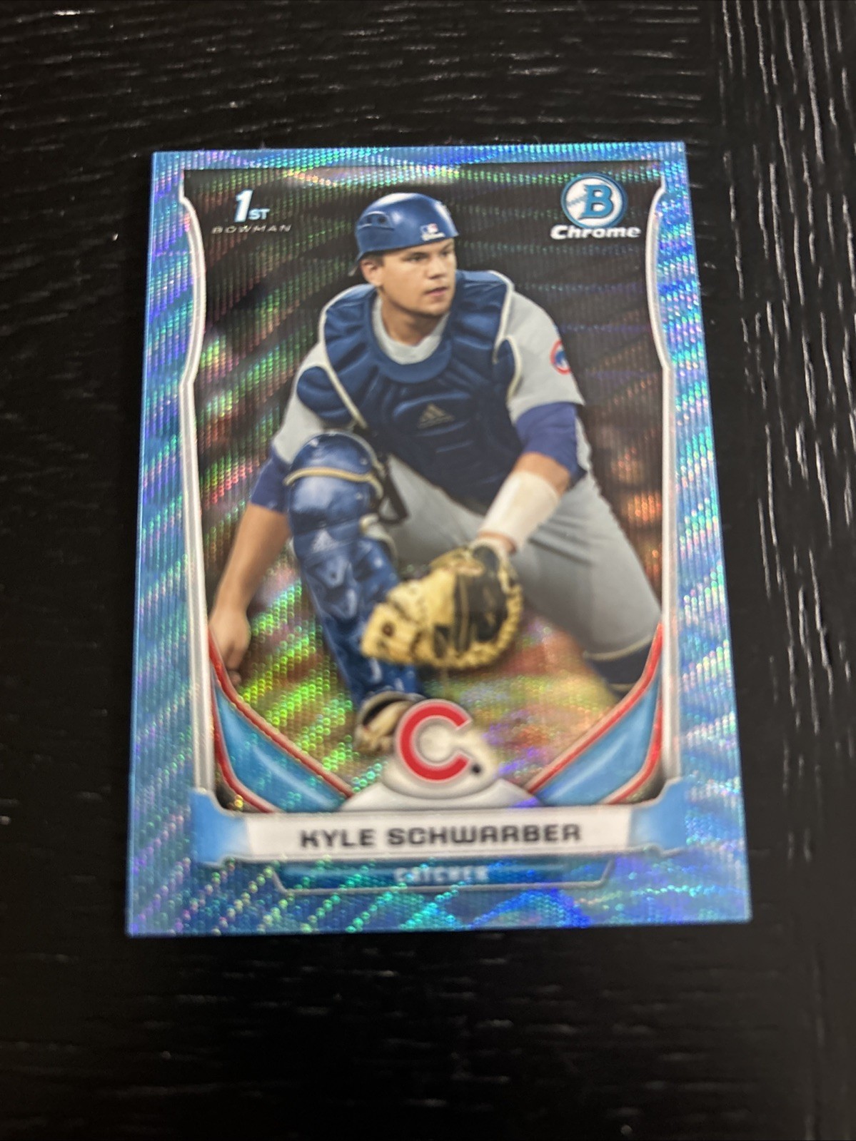 KYLE SCHWARBER 1ST BOWMAN ROOKIE BLUE WAVE SSP 2014 CHROME #CDP2