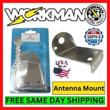 Workman SSVAN1 Stainless Steel Antenna Mount For Van Angled Bracket Hood Groove