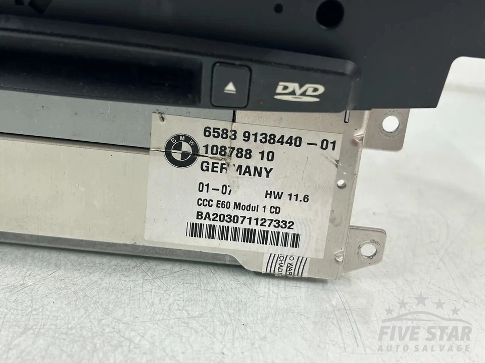 BMW 5 Series CCC Navigation Control Module Unit 535d Diesel (272 HP) 2007 - Image 3 of 4