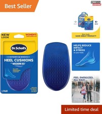 Lightweight Massaging Gel Cushions for Heel Support - Fits Women 6-10