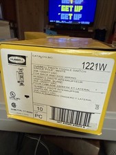 10 HUBBELL 1221W PRO TOGGLE SWITCH GENERAL PURPOSE AC SINGLE POLE 20A 120/277V