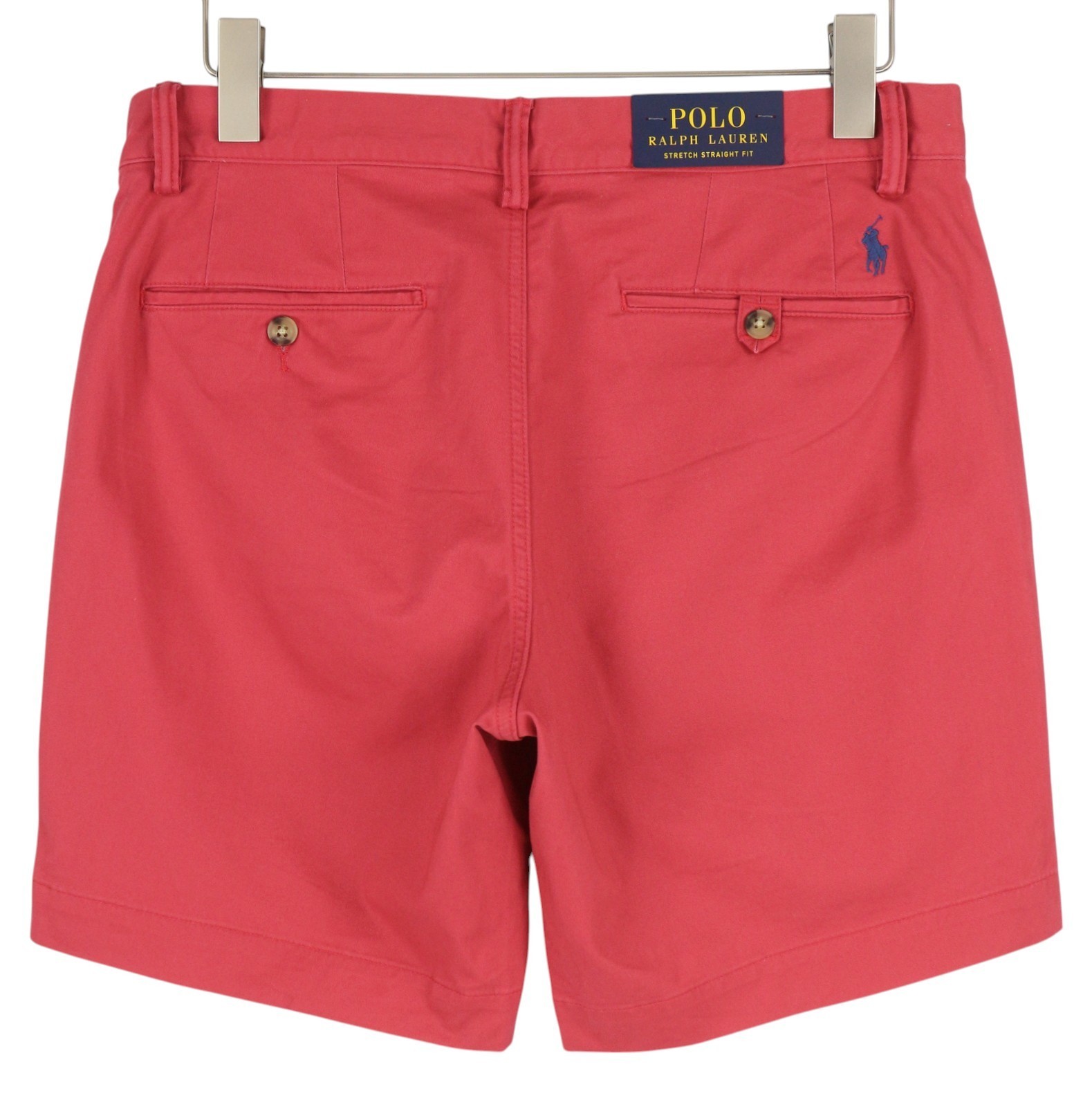 RALPH LAUREN Men's Shorts W32 Red Bedford Stretch Chino RRP150 * image 2
