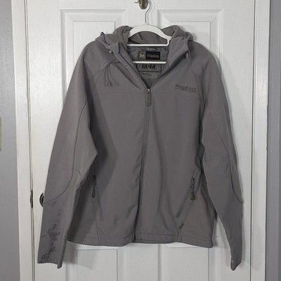 Wind River Outfitting Co. Weather Resistant Windbreaker Grey Knit Jacket Size M