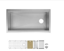 Glacier Bay Professional 0 Radius 36" Undermount 1-Bowl 16 Gauge Kitchen Sink