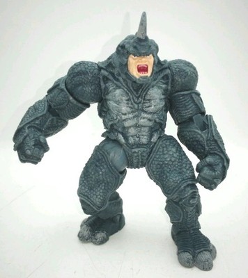 2009 Hasbro Marvel Universe Rhino 4.5'' Action Figure Spider Man Gray Jointed
