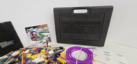 K'NEX Black Box Hard Carry Case  filled with Knex, Motor & Instructions As Is 