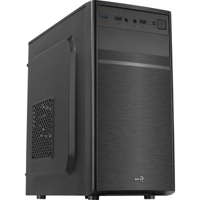 Aerocool CS-103 Micro ATX PC-Gehäuse schwarz Aluminium Tower Gehäuse Case