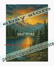 500 piece jigsaw puzzle Mountain Lake Sunset Scenic