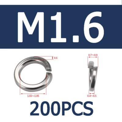 M1.6-M30 316 Spring Washer Round Stainless Steel Elastic Screw washer
