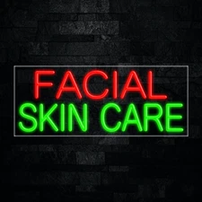 Facial Skin Care LED Neon Sign 30"L x 12"H #31398