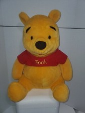 Vtg Walt Disney Jumbo Winnie the Pooh 20" Large Seated Plush Bear
