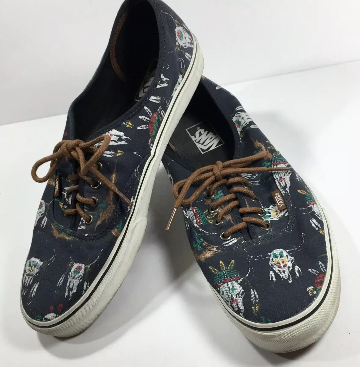 VANS SHOES MENS 13 Tribe Cactus Cow Skulls Southwest Lace Up | eBay