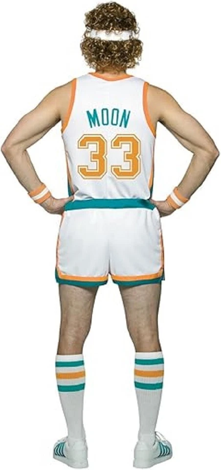 Uniforme de baloncesto semi profesional Jackie Moon disfraz de Halloween traje de disfraces para adultos Foto 2 de 4