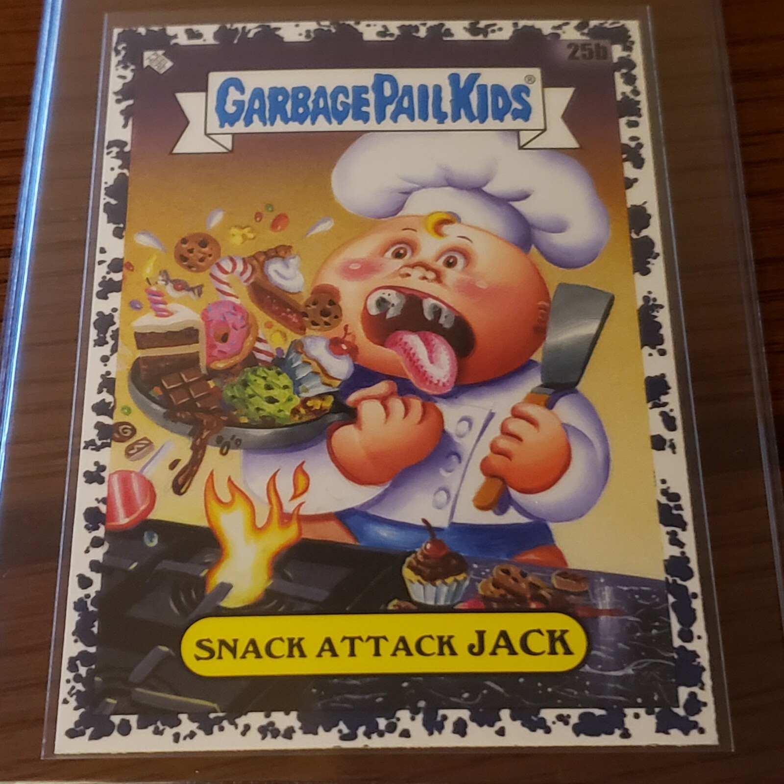 2021 Topps Garbage Pail Kids Food Fight Black #25b Snack Attack Jack front