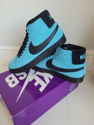 Brand New Nike Zoom Blazer Mid SB Baltic Blue Skeletor 2020 Size 7