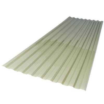 26'' x 6' Misty Green Polycarbonate Roof Panel Durable for Decks, Patios, Carport