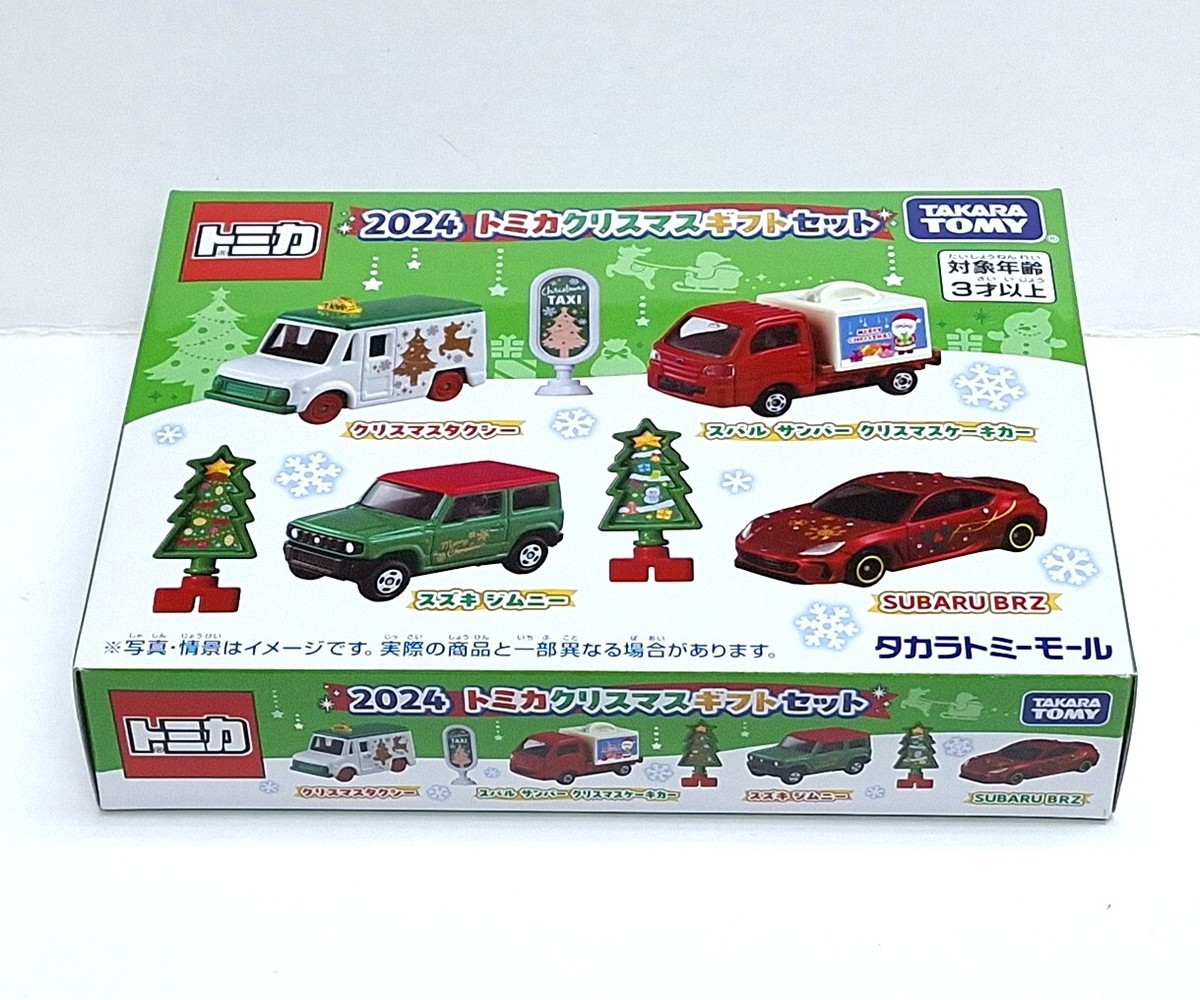 TOMICA Christmas Gift Set 4 Model 2024 Nov New TOMY JIMNY SUBARU