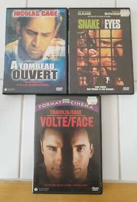 Konvolut DVD Nicolas Cage Volte Face Snake Eye A Beau Open
