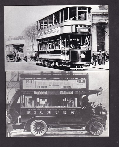 1910-30s Vintage Photographs Streets and Trams London S + E+ SE..PRICED as PAIRS - Picture 36 of 45