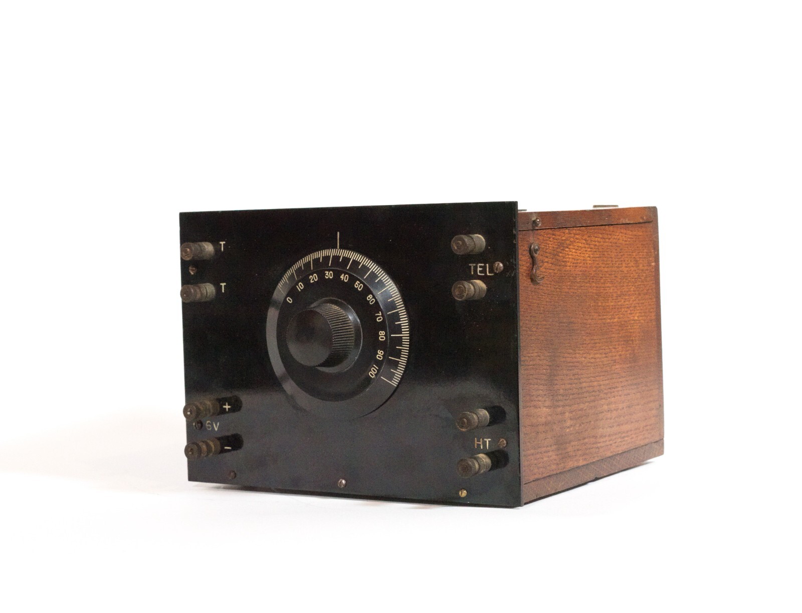 1922 Marconi Model C Radio w/Good Tipped Tubes & Rare Orig. Marconi Battery Box