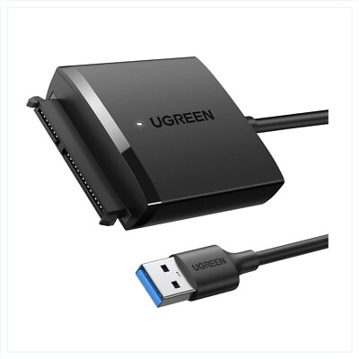 SATA Adapter USB 3.0 Externe Festplatte SSD HDD Kompatibel mit 2,5,3,5 Zoll