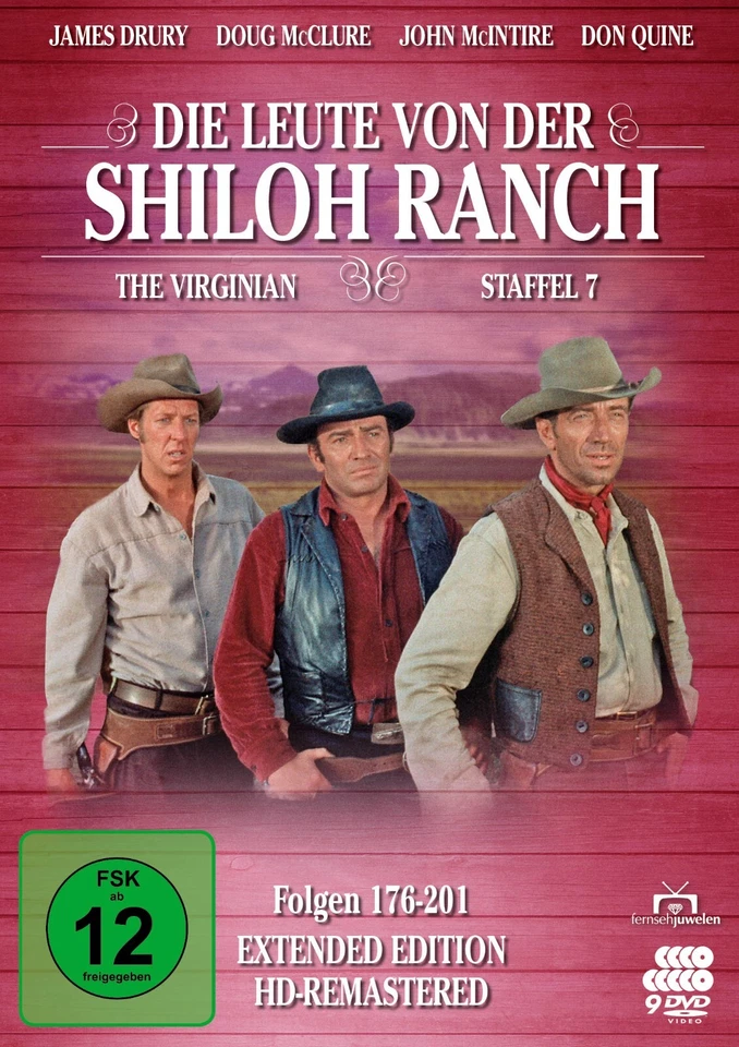 Die Leute von der Shiloh Ranch - Staffel 7 (The Virginian: Extended) [9 DVDs]