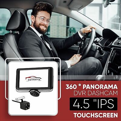 360 ° Grad Panorama DVR DashCam HD Touchscreen Display Auto Kamera