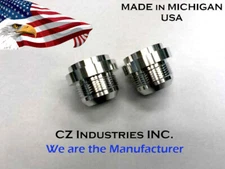 AN20, 20 AN MALE BILLET 6061T6 ALUMINUM WELD ON / WELD IN FITTING BUNG - QTY 2