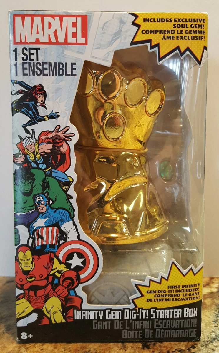 Marvel INFINITY GEM DIG IT Starter Box Infinity Gauntlet Soul Gem SHIELD SEALED