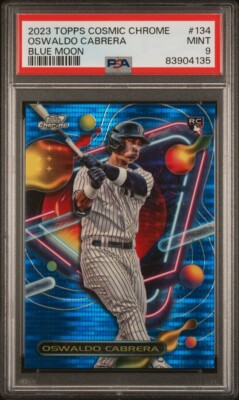2023 Topps Cosmic Chrome - Oswaldo Cabrera #134 Blue Moon