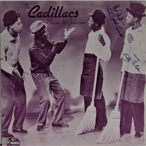 "Please Mr. Johnson" LP The Cadillacs "Speedo" "Gloria" signed Earl Carroll + 1 - 第 1/1 張圖片