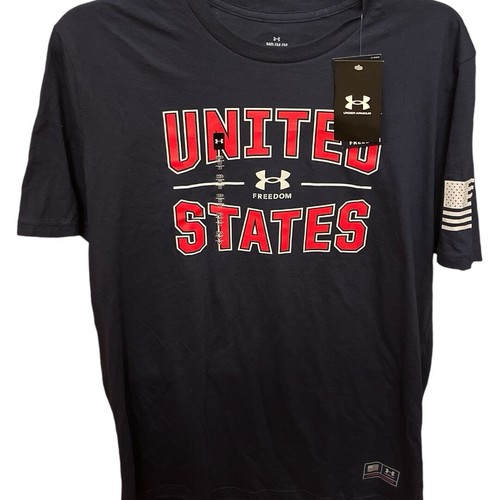 Mens Under Armour FREEDOM T-Shirt MD UA United States Freedom Tee American Flag