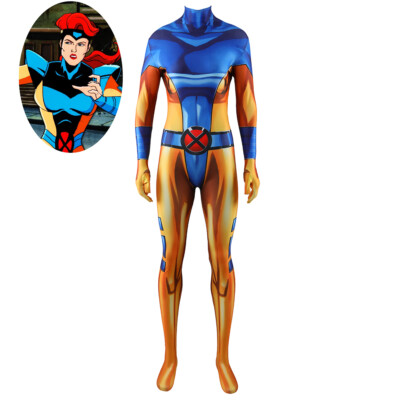 Jean Grey-Summers Costume X-Men '97 Cosplay Bodysuit Adult kids