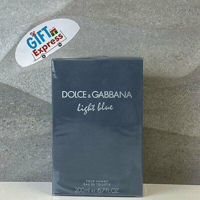 Dolce & Gabbana Light Blue  Pour Homme for Men 6.7 oz Eau de Toilette Spray