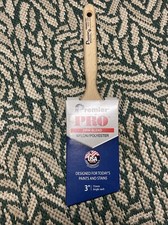 Premier Pro Atlantic Nylon/Polyester Blend Firm Angle Paint Brush 3 W in.